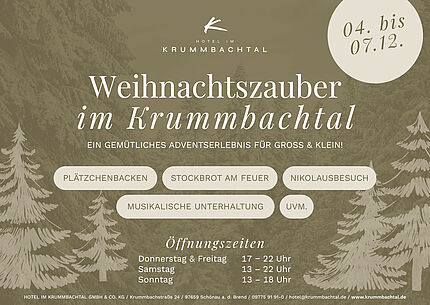 Weihnachtszauber im Krummbachtal