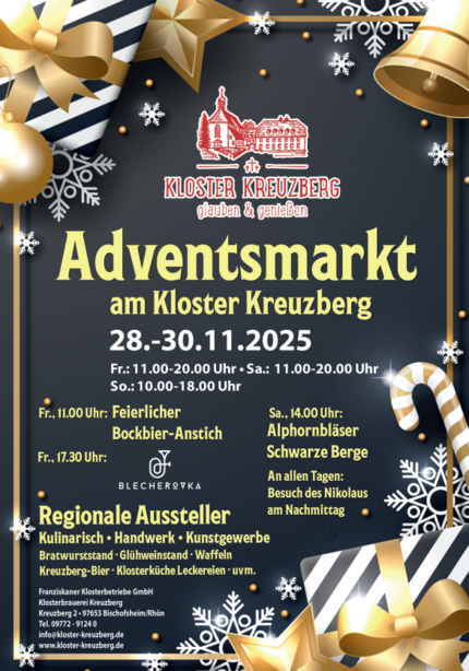 Adventsmarkt am Kloster Kreuzberg (c) Franziskaner Klosterbetriebe GmbH